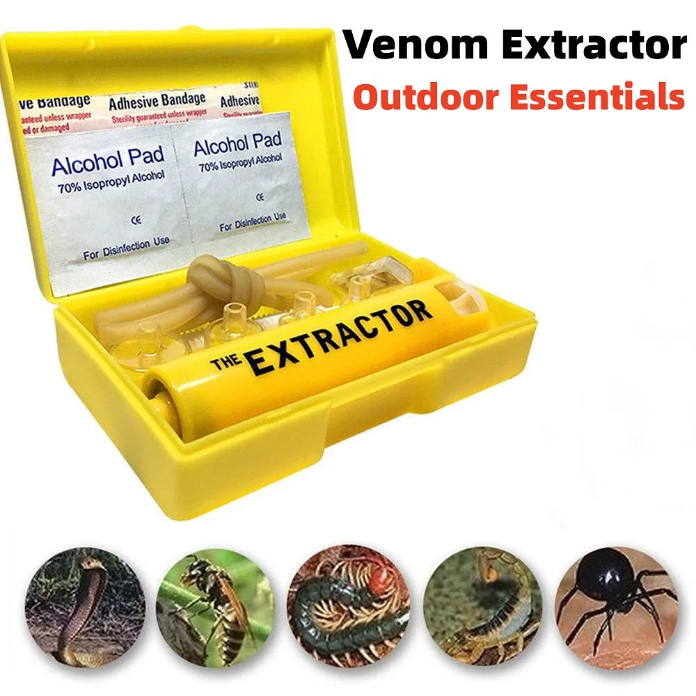 Venom Extractor Pump Kit – Outdoor First Aid for Snake, Insect, and Bee Bites