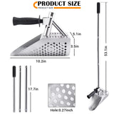 TreasurePulse Stainless Steel Metal Detecting Sand Scoop & Shovel Kit – 2-in-1 Beach Sifter with Ergonomic Handle thumbnail 2