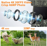 30MP 2K Solar Trail Camera – Infrared Night Vision Wildlife & Security Cam with Motion Sensor & Long Battery Life (IP66 Waterproof) thumbnail 14