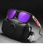 KDEAM Polarized Sunglasses – Unisex Square Frame UV400 Outdoor Eyewear (Red Mirror Lens, Model KD332) thumbnail 46