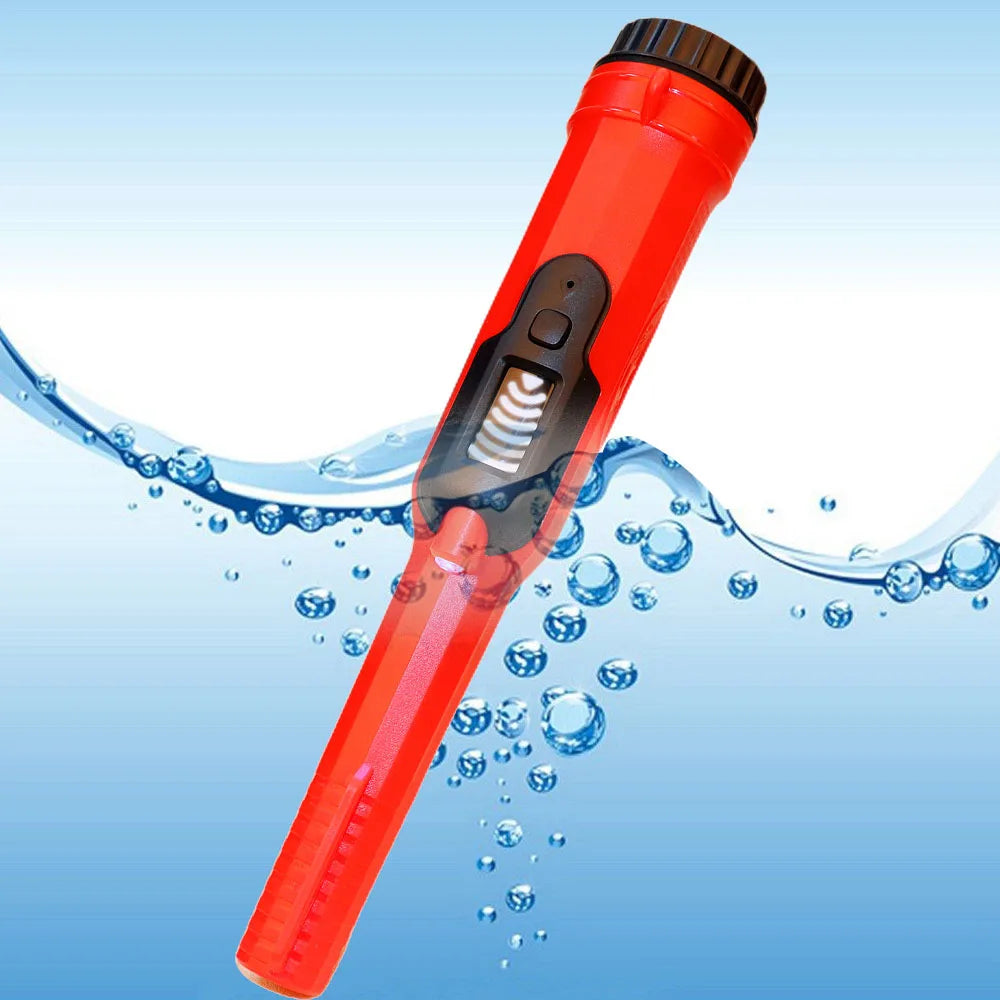 HS-16 Fully Waterproof Pinpointer Metal Detector with LED Light – 360° Detection & Vibration Alert, IP68 Rated