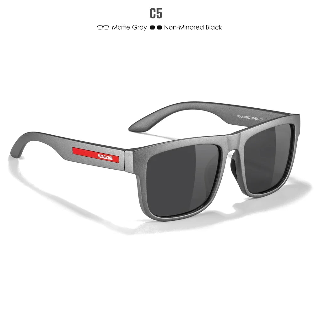 KDEAM Polarized Sunglasses – White Frame UV400 Protection