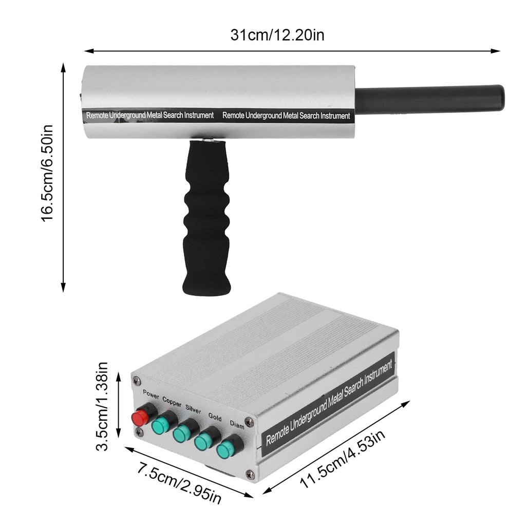 Aramox Long-Range Metal Detector – 14m Depth, 800m Range, Rechargeable Aluminum Detector for Gold, Silver & Precious Metals
