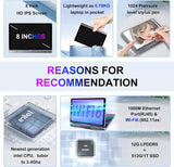 Portable Mini Laptop N150 – 8" Windows 11 Pro Touchscreen Notebook (12GB + up to 1TB SSD) thumbnail 13