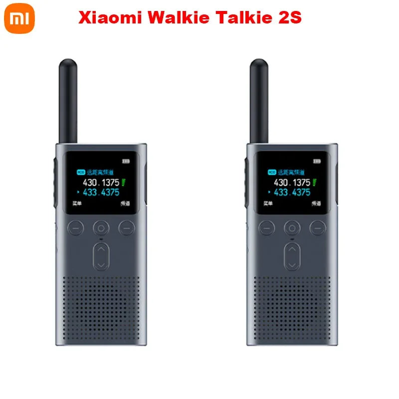 Xiaomi Walkie Talkie 2S – 4W Power, 5KM Range, IP54 Waterproof, 120-Hour Standby, Dual Mode Communication
