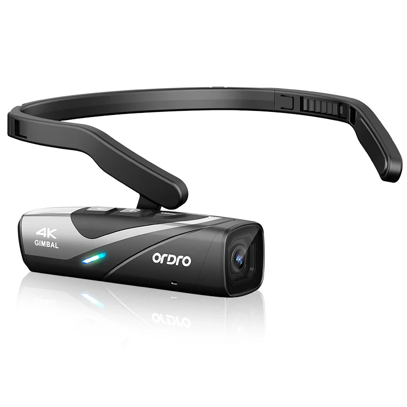 Ordro EP8 Head-Mounted 4K Action Camera – Hands-Free Vlogging, Filmmaking & Adventure Recording