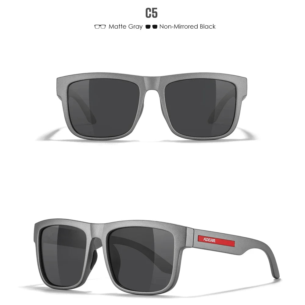 KDEAM Polarized Sunglasses – White Frame UV400 Protection