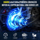 Coswheel CT20S 2000W Electric Dirt Bike β 60V 27.5Ah Fat Tire Ebike for Adults (20" Off-Road Tires, 161km Range) thumbnail 2