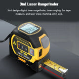 3-in-1 Digital Laser Rangefinder with 5M Tape Measure & LCD Display – 40m/60m Distance Measuring Tool thumbnail 1