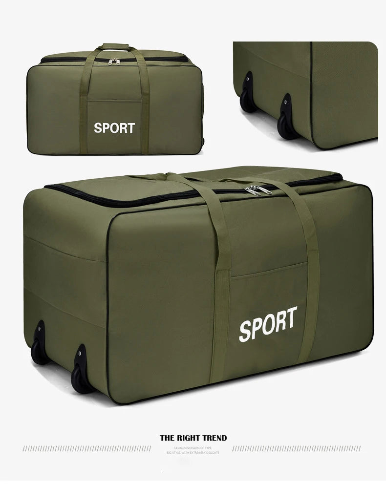 Camouflage Waterproof Oxford Travel Duffle Bag – Large Capacity Moving & Storage Bag