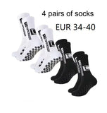 4 Pairs Mid-Tube Non-Slip Football Socks – Breathable & Durable Sports Training Socks (Unisex) thumbnail 6