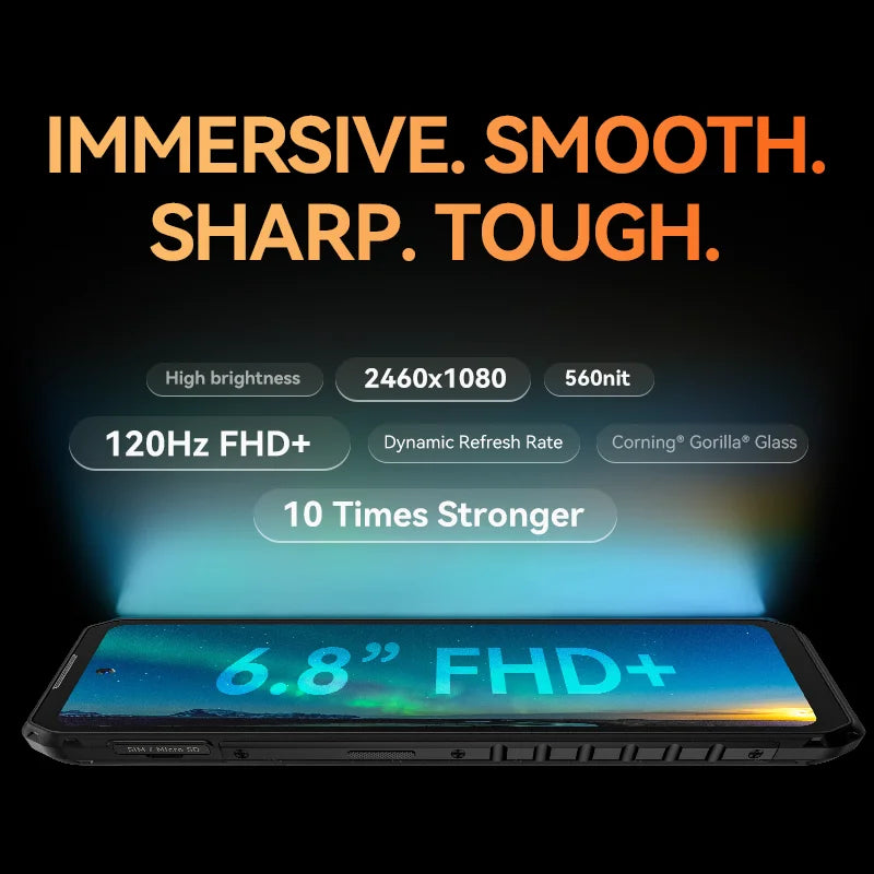 IIIF150 B2 Pro Rugged Smartphone – 6.8" FHD+ 120Hz | 24GB RAM (12+12) | 256GB ROM | 108MP Camera | 10000mAh Battery | Helio G99 | Android | IP68/IP69K | MIL-STD-810G