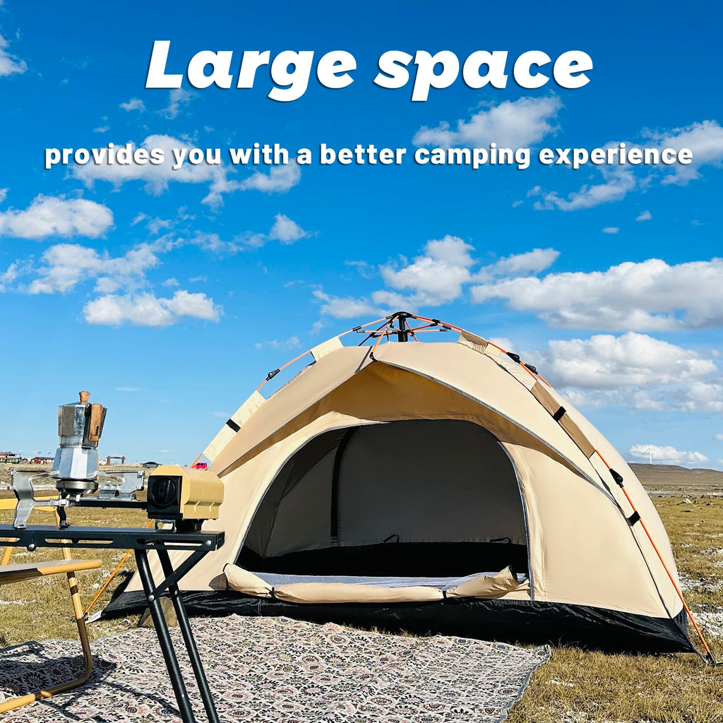 4-Person Automatic Pop-Up Tent – Waterproof & UV-Resistant Shelter for Camping, Fishing & Beach | Pakicetus