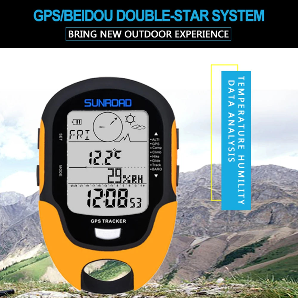 Portable Digital Altimeter, Barometer, Compass & GPS Navigation Receiver – FR510