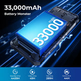 OUKITEL WP100 Titan Rugged Smartphone β 33,000mAh Battery, 200MP Camera, Built-in Projector, 66W Fast Charging, IP68 Waterproof thumbnail 2
