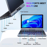 Portable Mini Laptop N150 – 8" Windows 11 Pro Touchscreen Notebook (12GB + up to 1TB SSD) thumbnail 4