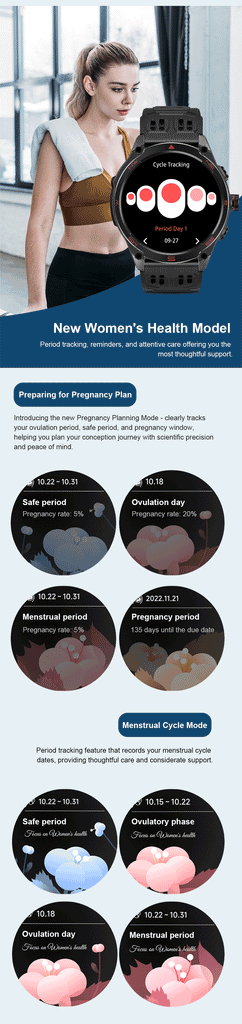 GUHUAVMI Professional GPS Outdoor Smartwatch – Military Grade, 1000mAh Battery, 10ATM Waterproof