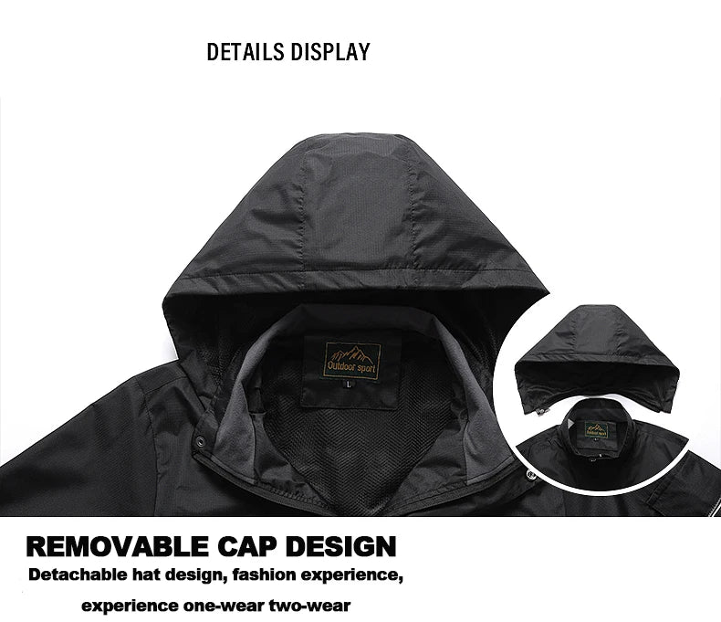 CHRLCK Women's Waterproof Hiking Jacket – Windproof, Quick-Dry Outdoor Shell with Custom Logo Option