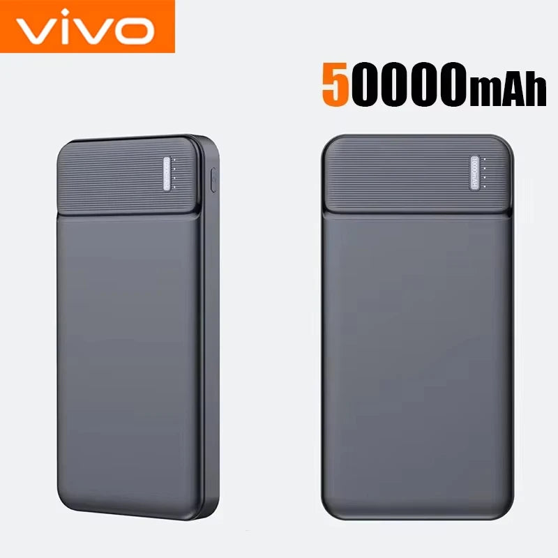 VIVO 120W 50000mAh Power Bank – Ultra High-Capacity Fast Charger with LED Display & Dual USB Output