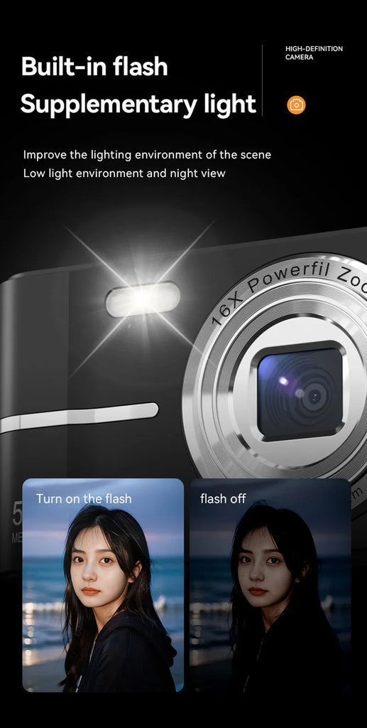 Xiaomi 4K Digital Camera – 50MP Sensor, 16X Optical Zoom, Anti-Shake