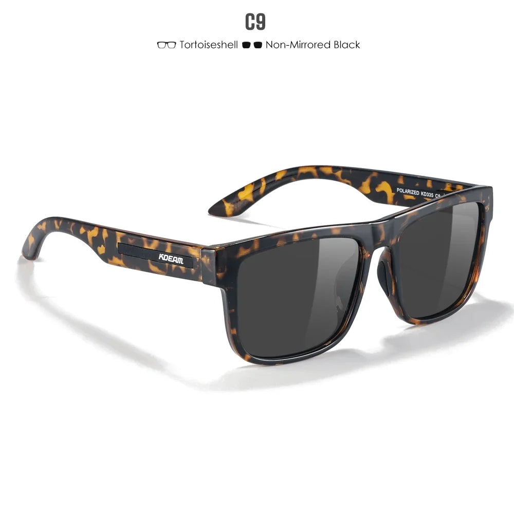 KDEAM Polarized Sunglasses – White Frame UV400 Protection