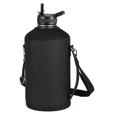 64oz / 128oz Insulated Water Bottle Carrier Bag with Strap – Protective Neoprene Sleeve for Thermos, Mug & Tumbler – Crossbody Holder for Hiking, Camping & Outdoor Use (Black) thumbnail 1