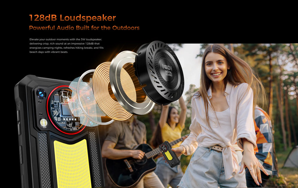 OUKITEL WP53 PRO Rugged Smartphone – 24GB+256GB, 11000mAh Battery, Android 15, 6.52" HD Display, 50MP Camera, NFC