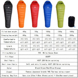 BLACKSNOW White Goose Down Mummy Sleeping Bag – Ultra-Warm, Lightweight, Winter-Ready (4 Thickness Options) thumbnail 6