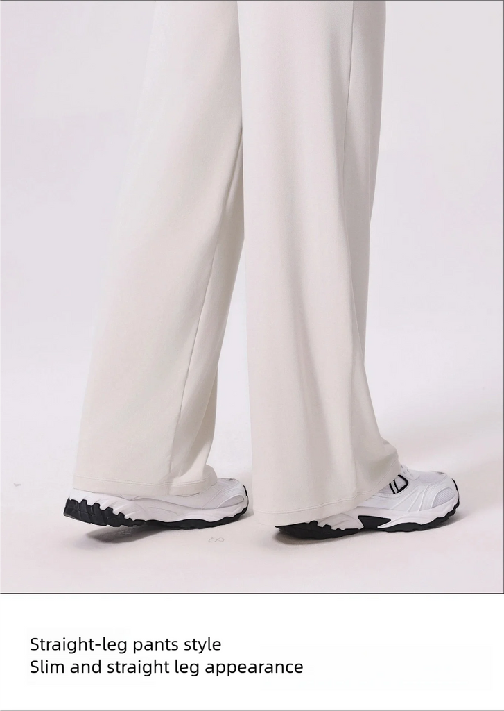 Antibacterial Cooling Wide Leg Sweatpants for Women – Tummy Control & Soft Flowing Fabric for Yoga, Running, Fitness & Outdoor Sports