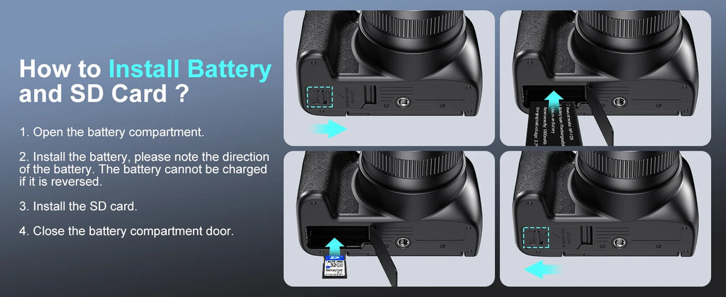 4K HD Digital Camera with Auto Focus & 12X Optical Zoom – 72MP Vlogging Camera for YouTube & Photography