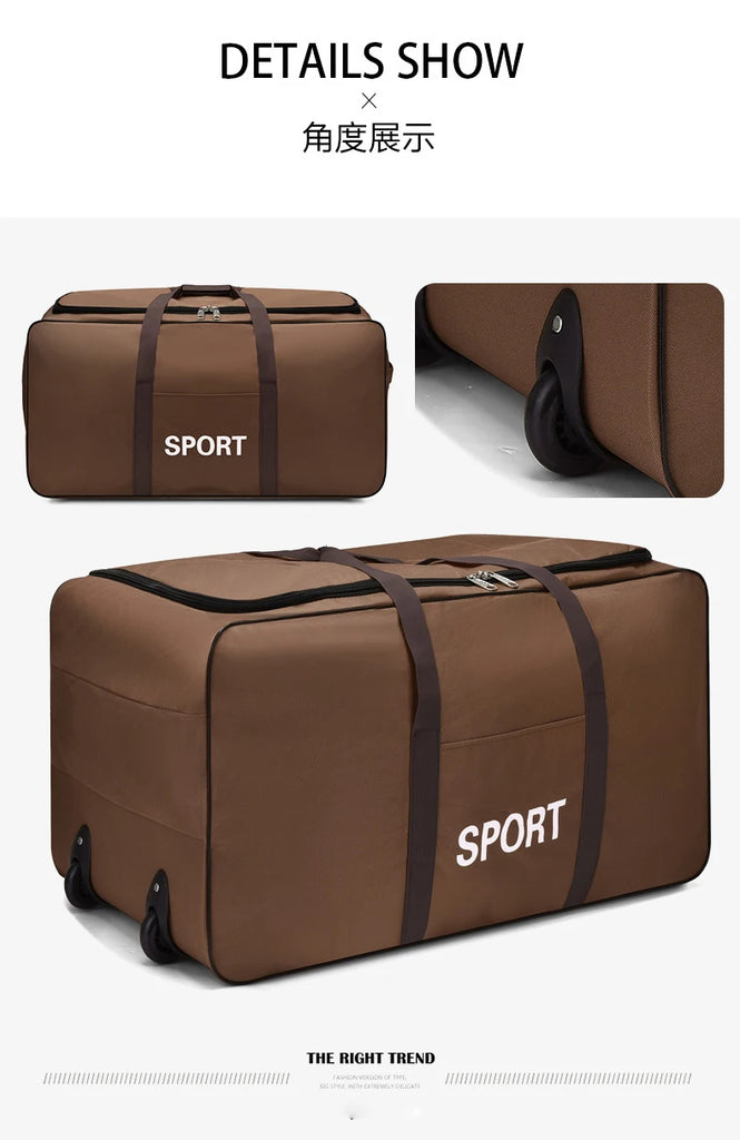 Camouflage Waterproof Oxford Travel Duffle Bag – Large Capacity Moving & Storage Bag