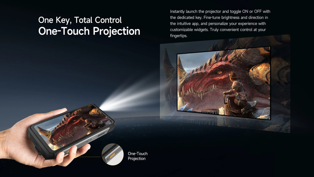 Ulefone Armor 34 Pro 5G – Rugged AI Smartphone with Built-in Projector, 25500mAh Battery, 120Hz Display, and 32GB+512GB Storage