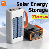 Xiaomi 200000mAh Solar Power Bank – High-Capacity External Battery with Built-in Cables & LED Light thumbnail 1