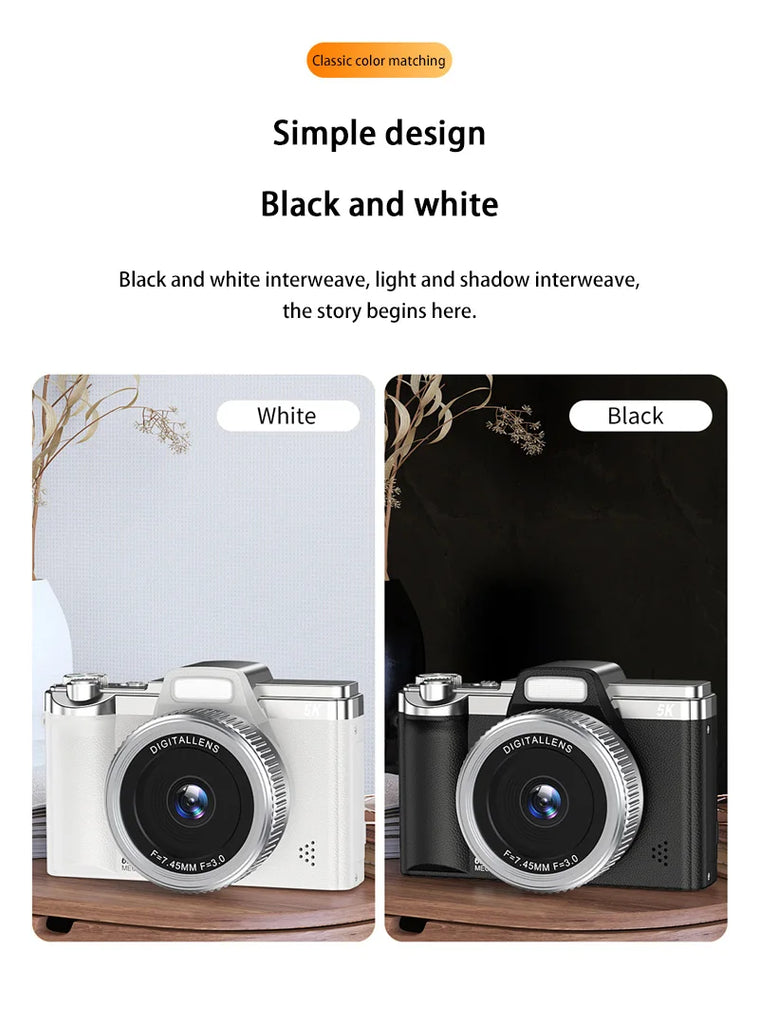 Xiaomi Digital Camera – 5K HD Portable CCD Camera with 16X Zoom