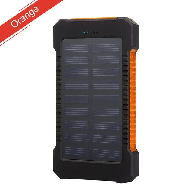 200,000mAh Solar Power Bank β Heavy-Duty Outdoor Backup Charger with Dual USB, LED Flashlight & Compass