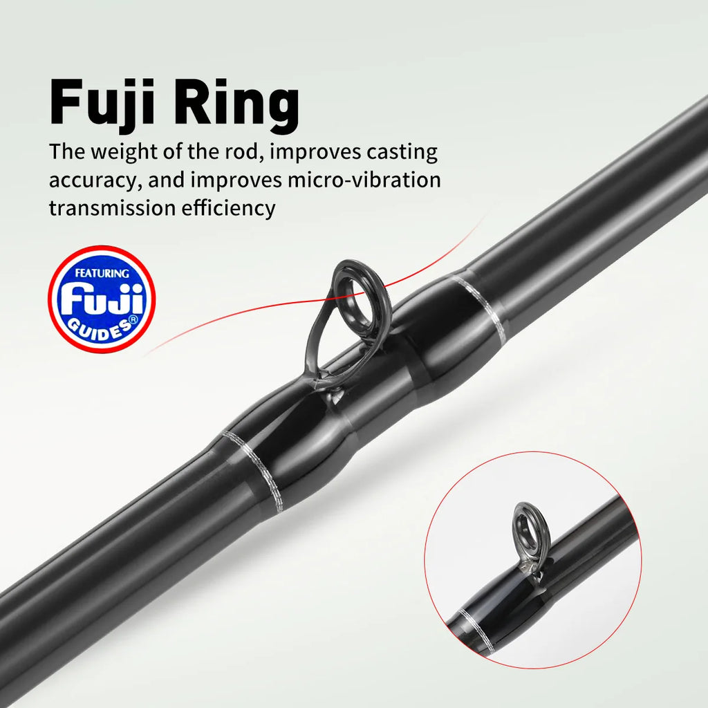 JOHNCOO Sea Fishing Rod 1.75M β MT Cuttlefish & Octopus Rod with Metal Tip, Fuji Rings, Lightweight Carbon Build