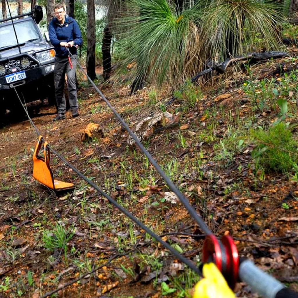 48,300 lbs Synthetic Soft Shackle & 66,000 lbs Recovery Ring Set – Heavy-Duty Off-Road Winch Recovery Kit (2 PCS)