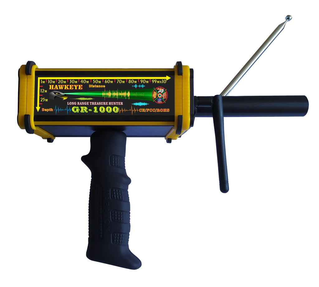 Black Hawk HAWKEYE GR1000 Long Range Deep Search Detector – Gold, Silver, Copper, Gemstones & Diamonds (Up to 30M Depth / 1000M Range)