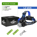 Ultra-Bright XHP360 LED Rechargeable Headlamp – 55,000,000 Lumens | 5000M Long-Range Beam | USB-C Powered thumbnail 23