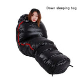 BLACKSNOW White Goose Down Mummy Sleeping Bag – Ultra-Warm, Lightweight, Winter-Ready (4 Thickness Options) thumbnail 2