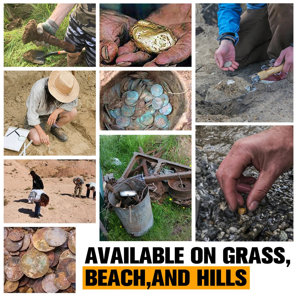 TIANXUN MD-5090 Professional Waterproof Metal Detector – LCD Display, Gold & Treasure Detection, Dual Mode (IP68 Rated)