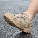 Men’s Tactical Combat Hiking Boots – Waterproof Nylon & Suede Outdoor High Tops for Work, Climbing & Trekking thumbnail 15