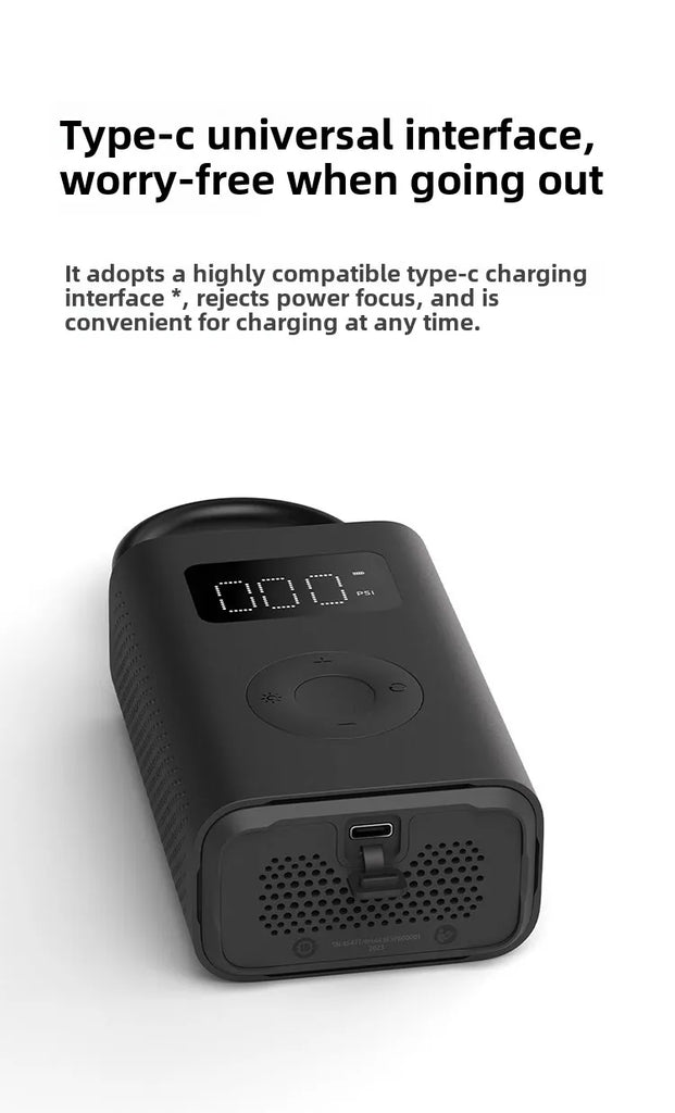 Xiaomi Mijia Air Pump 2 – Portable Tire Inflator with Digital Pressure Detection, 150 PSI, 2000mAh Rechargeable Battery