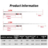 JOHNCOO Sea Fishing Rod 1.75M β MT Cuttlefish & Octopus Rod with Metal Tip, Fuji Rings, Lightweight Carbon Build thumbnail 3