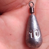 10pcs Fishing Weight Sinkers – Durable Water Drop Lead Weights (3.5g–20g) thumbnail 8