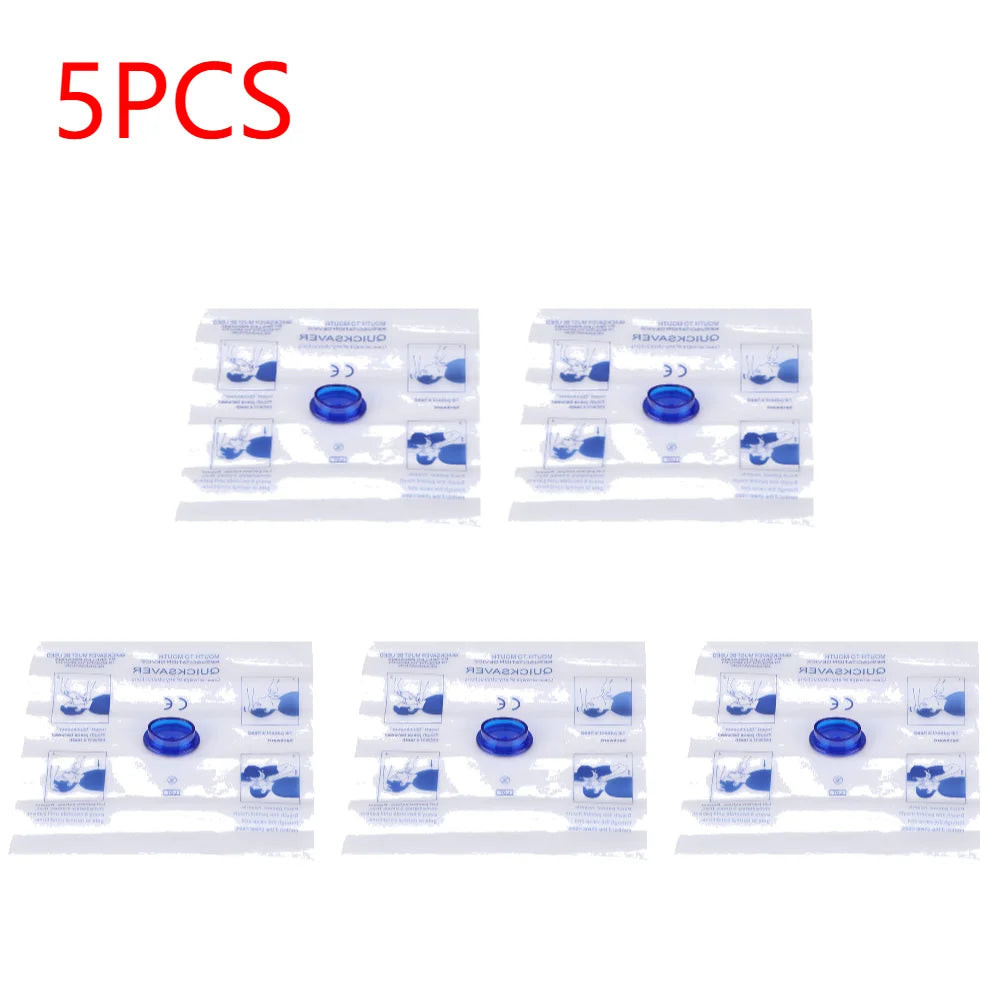 Disposable CPR Face Shield – Emergency Breathing Barrier Mask for First Aid & Training (1–10 Pack)