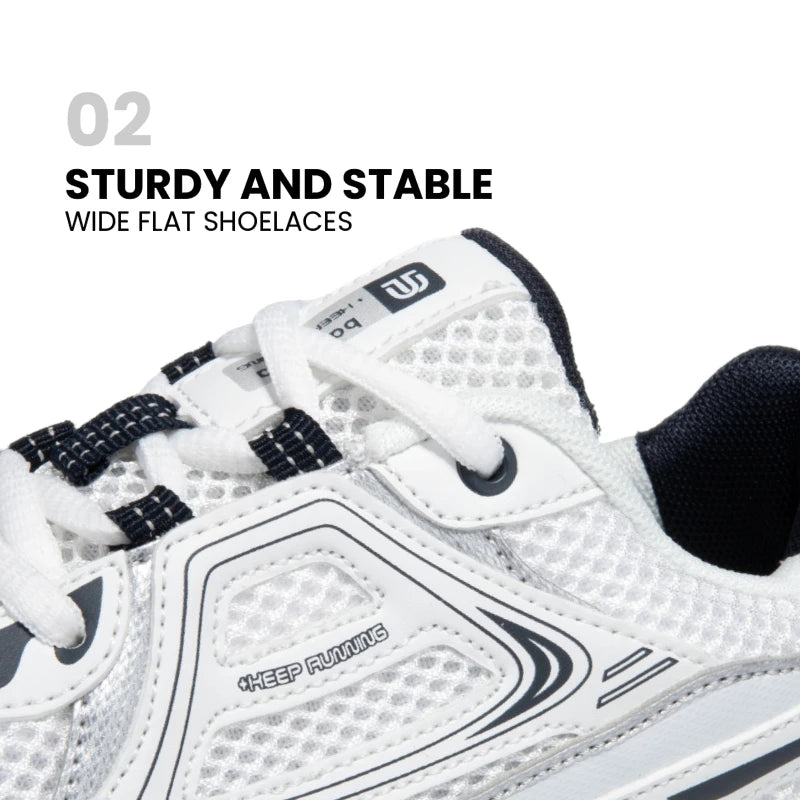 Baasploa Women's Lightweight Mesh Running Shoes – Breathable Outdoor Jogging Sneakers with Anti-Slip Sole