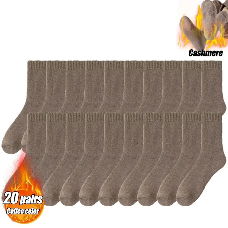 Winter Thermal Socks for Men & Women – Insulated Cold Weather Hiking Socks (Multiple Pairs Available)