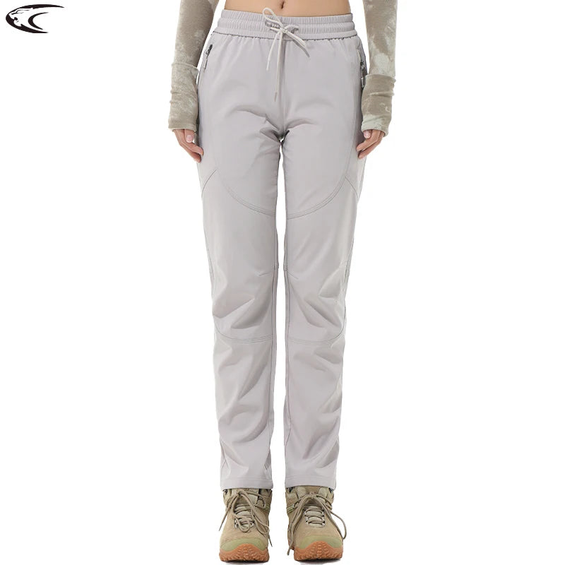 LNGXO Women's Waterproof Hiking Pants – Stretch Cargo Trousers for Trekking, Camping & Outdoor Sports