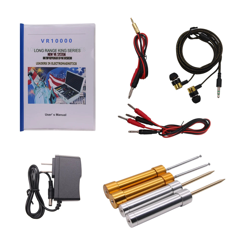 VR10000 Long-Range Underground Metal Detector – Detects Gold, Silver, Gems & Diamonds (3000m Range / 200m Depth)